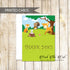 30 thank you cards folded woodland forest with envelopes