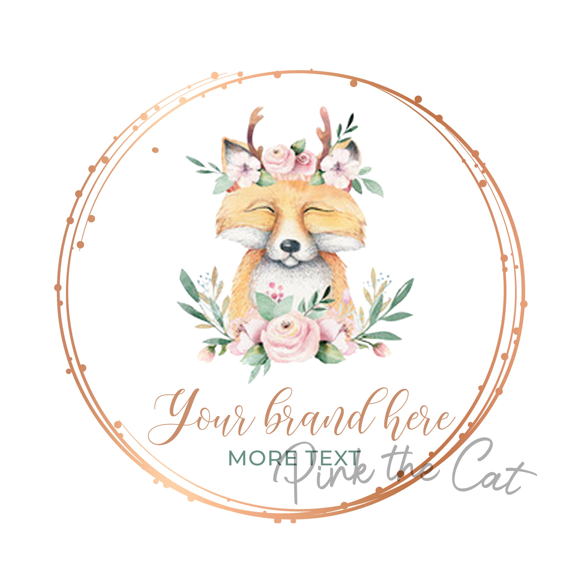 Premade fox logo design