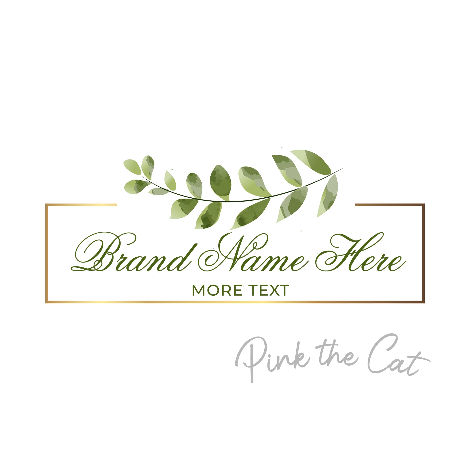 Premade botanical logo design