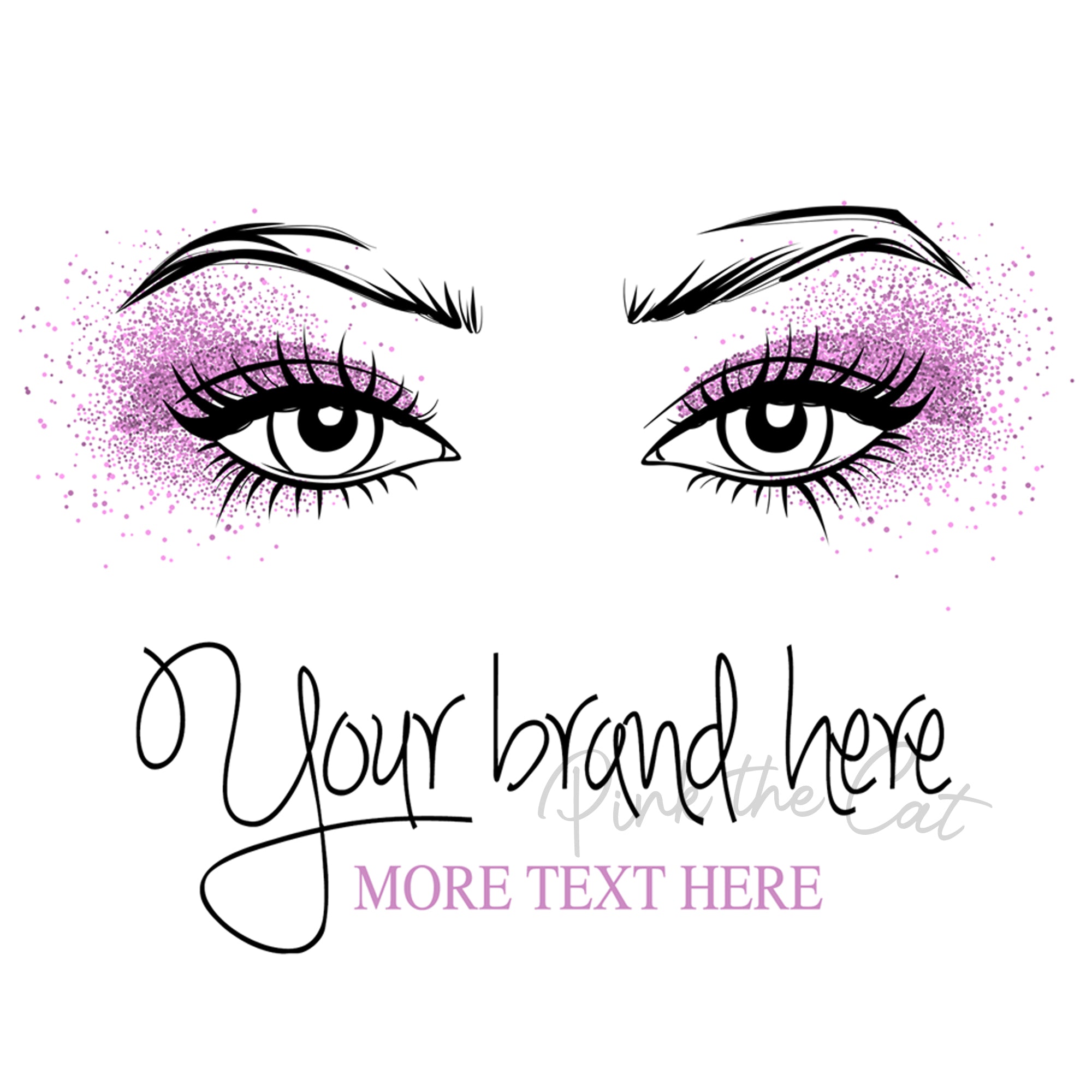 Premade eyelash makeup beauty logo design #2