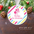 Personalized Christmas ornament unicorn