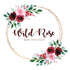 Premade roses round logo design