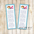 Superhero bookmarks baby shower favors for boys printable