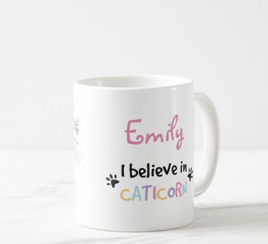 I believe in caticorn mug