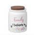 I believe in caticorn candy jar