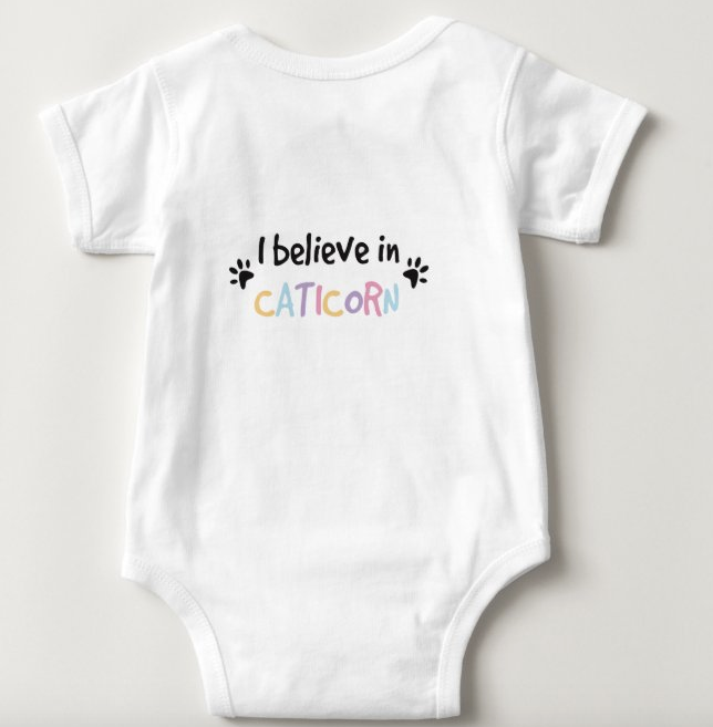 I believe in caticorn bodysuit