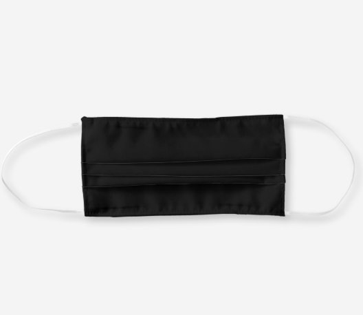 Black face cloth mask