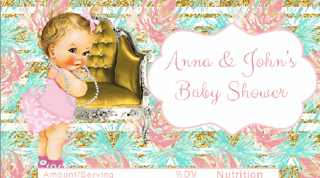 Candy bar wrappers chic vintage baby printable