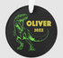 Dinosaur Christmas boy ornament green black