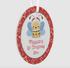 Baby bee christmas tree ornament