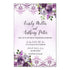 150 Floral Wedding Invitations & RSVP Cards Plum Violet Damask