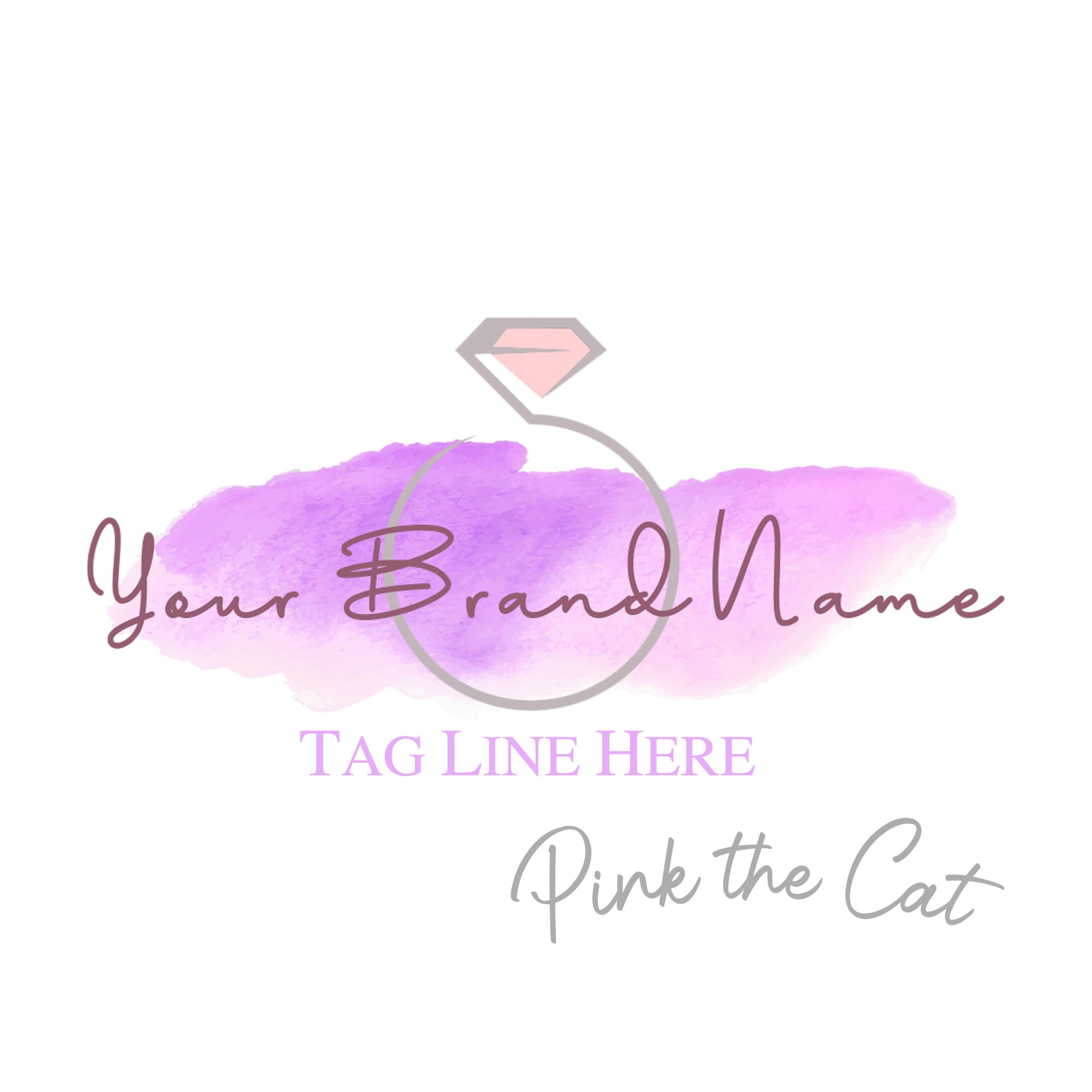 Premade logo wedding ring signature