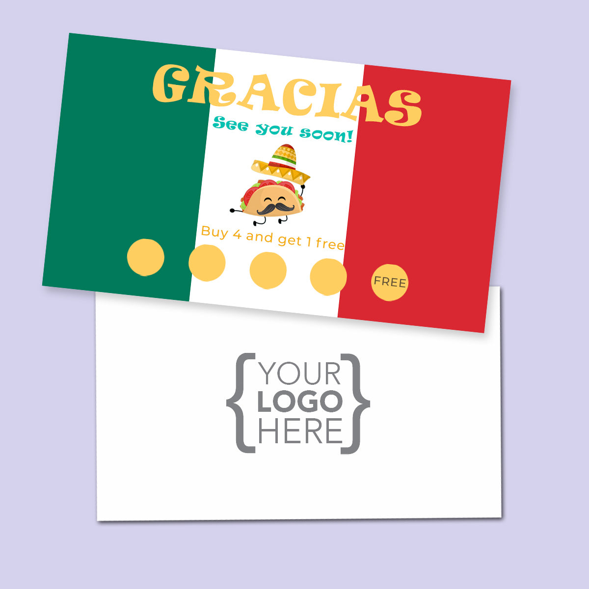 10% Sale Tacos Stamp Card