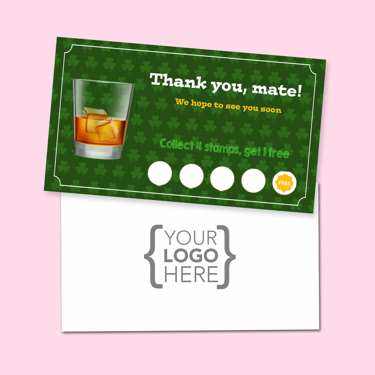 10% Sale Whisky Stamp Card