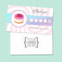 bakery printable stamp and thank you card