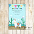 Alpaca Llama Thank You Card Printable