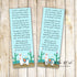 50 bookmarks llama alpaca baby shower favors