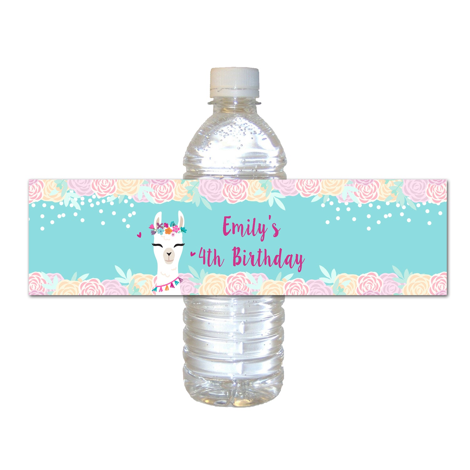 Alpaca llama bottle label printable