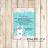 30 thank you cards alpaca face llama pink teal girl birthday baby shower