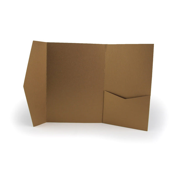 A7 Pocket envelope milk chocolate brown