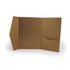 A7 Pocket envelope milk chocolate brown