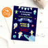Astronaut Cute Animals Birthday Invitation