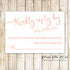 Orange Watercolor Wedding Invitation & RSVP Card
