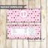 Baby Shower Candy Label Pink Brown Printable Instant Download