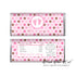 30 Its a girl aby shower candy label wrappers pink brown (set with 30)