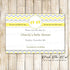 30 Cards Twins Baby Shower Save The Date Yellow Gray