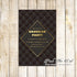 30 Bachelor invitations black gold personalized