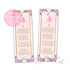 Ballerina dancer ballet bookmark pink gold