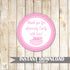 Ballerina Gift Favor Label Sticker Tag Baby Shower Birthday