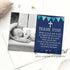 30 Teal blue boy baptism christening thank you photo card 