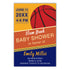 30 Basketball invitations blue orange kids birthday baby shower