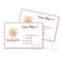 Ballerina dancer business card pink watercolor