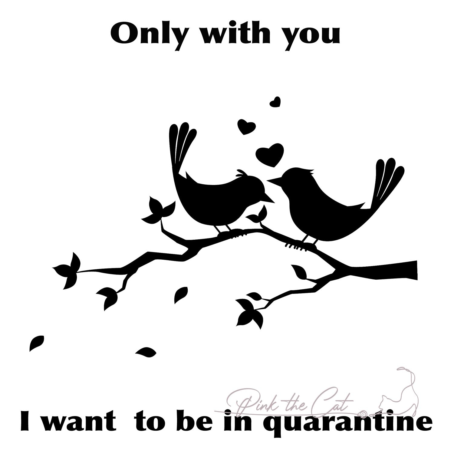Love birds quarantine clipart