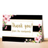 30 thank you cards newlyweds blush pink black gold + envelopes