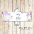Floral Bottle Labels Lavender Watercolor Wedding Printable
