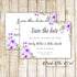 Floral Boho Wedding Save The Date Card Romantic Lavender Mint Green