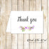 30 Printed Thank You Card Lavender Flowers Folded 