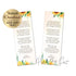 Sunflower bookmark printable