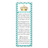 50 bookmarks prince princess baby shower teal gold