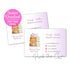 Book stack floral watercolor business card