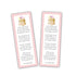 Book stack bookmarks baby shower favors