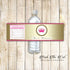 30 Princess bottle label baby shower birthday princess gold pink