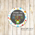 Bouncing castle favor label kids birthday party stickers