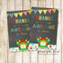 Thank you card bouncing castle kids birthday printable