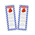 30 Boxing card stock bookmarks red blue