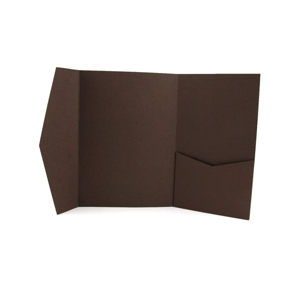A7 Pocket envelope chocolate brown